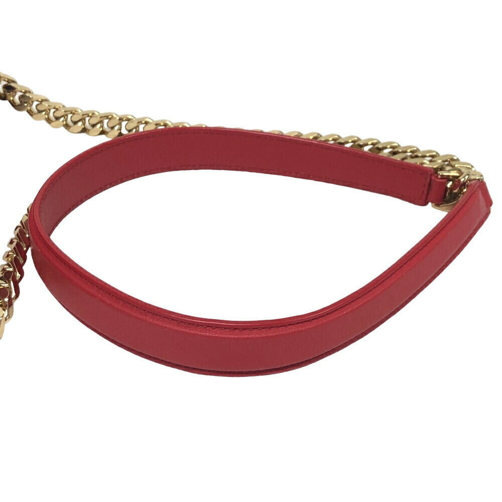 THOMAS Burberry Chain Shoulder Bag Red - Picture 2 of 10